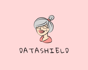 Cute Grandma Character Logo