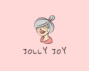 Jolly - Cute Grandma Character logo design