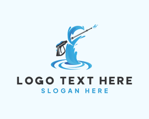 Cleaning Services - Pressure Washer Cleaning Services logo design