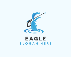 Washer - Pressure Washer Cleaning Services logo design