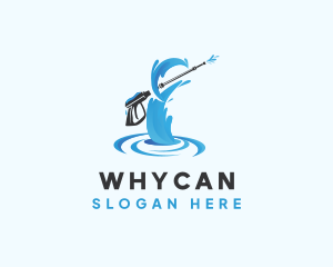 Sanitary - Pressure Washer Cleaning Services logo design