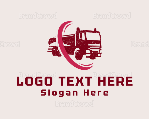 Logistics Delivery Truck Logo