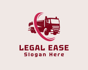 Logistics Delivery Truck  Logo