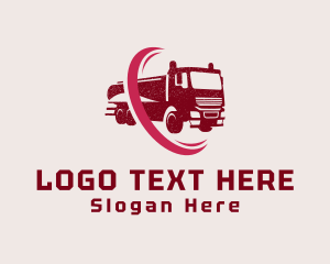 Logistics Delivery Truck  Logo