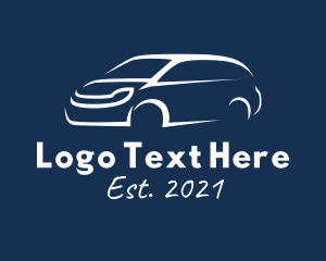 Driving School - Transport Van Car logo design