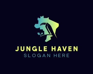 Jungle Toucan Bird logo design