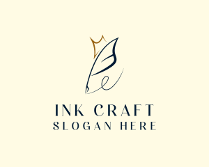 Ink - Feather Ink Pen logo design