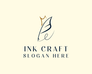 Feather Ink Pen logo design