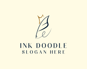 Feather Ink Pen logo design