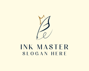 Feather Ink Pen logo design