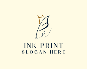 Feather Ink Pen logo design