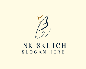 Feather Ink Pen logo design