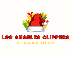 Santa Claus Hat Gifts Logo