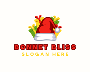 Bonnet - Santa Claus Hat Gifts logo design