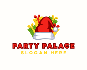 Santa Claus Hat Gifts logo design