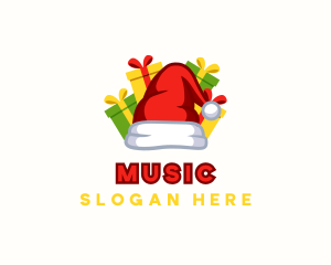 Santa Claus - Santa Claus Hat Gifts logo design