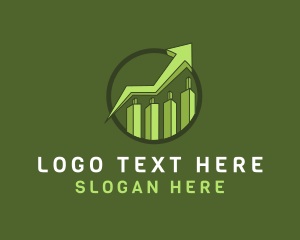 Financial - Modern Stocks Arrow High logo design