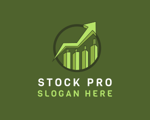 Stock - Modern Stocks Arrow High logo design