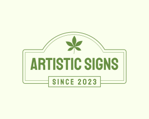 Signage - Leaf Herbal Signage logo design