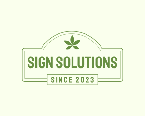 Signage - Leaf Herbal Signage logo design