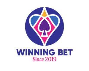 Bet - Poker Cards Symbols logo design