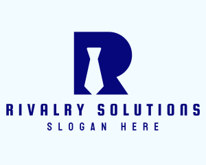 Professional Tie Business Letter R logo design