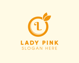 Juice Stand - Orange Fruit Organic Produce logo design