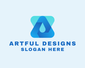 Water Droplet Technology logo design