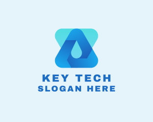 Water Droplet Technology logo design