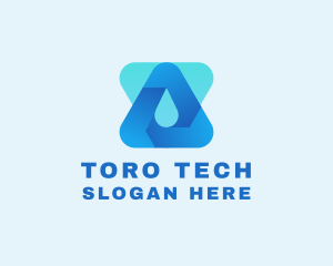 Water Droplet Technology logo design