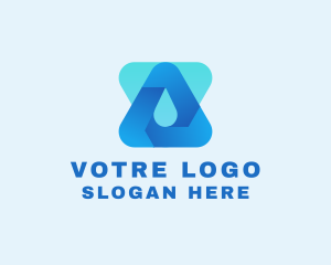Water Droplet Technology logo design
