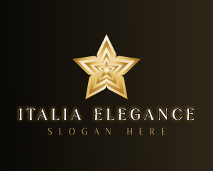 Luxury Elegant Star logo design