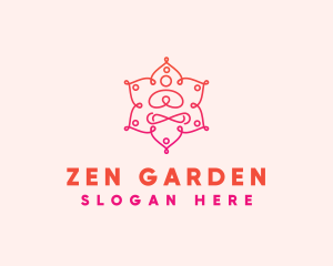 Zen Yoga Pose logo design