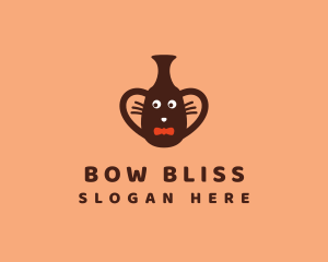 Bow - Mouse Vase Bow Tie logo design