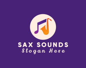 Sax - Saxophone Musical Instrument logo design