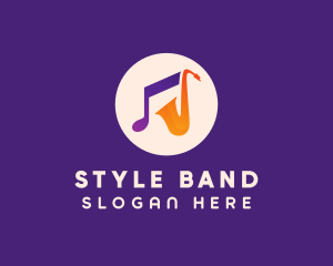 Saxophone Musical Instrument logo design