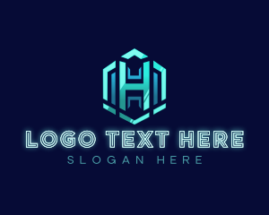 Download - Technology Modern Letter H logo design