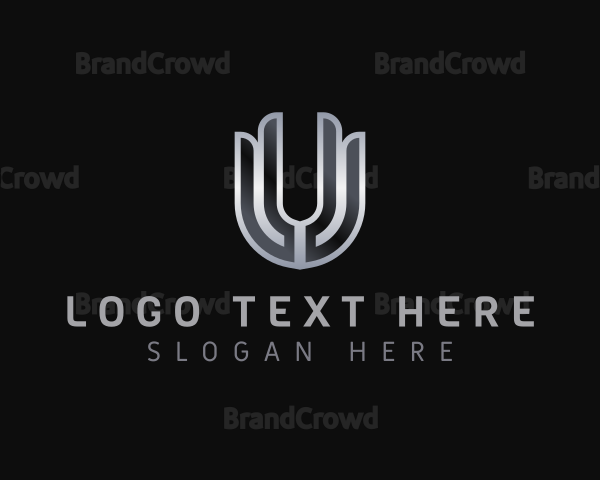 Gradient Business Letter U Logo
