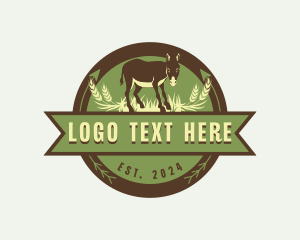 Ranch - Donkey Farm Ranch logo design