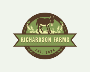 Donkey Farm Ranch logo design