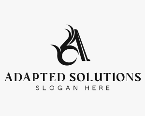 Salon Boutique Letter A logo design