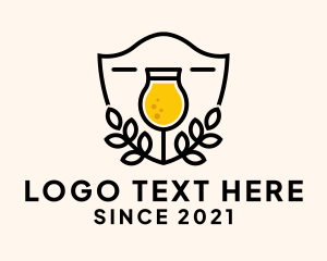 Alcoholic - Beer Drink Shield logo design