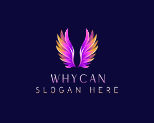 Religious Angel Wings Logo