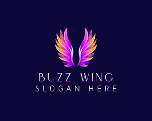 Religious Angel Wings logo design