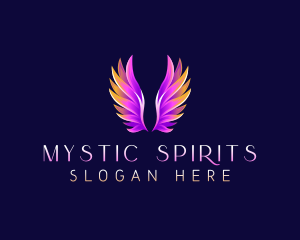 Religious Angel Wings logo design