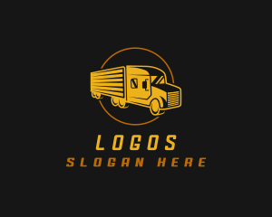 Movers - Cargo Truck Logistics logo design