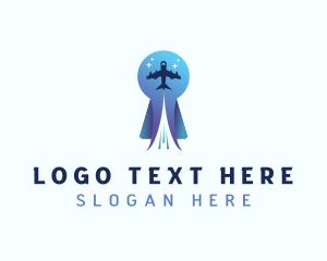 Travel Blogger - Travel Airplane Tourism logo design