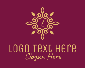 Pendant - Golden Leaf Decor logo design