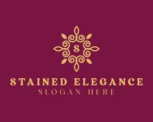 Golden Leaf Decor logo design