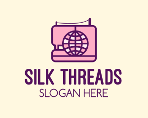 Thread Sewing Machine logo design